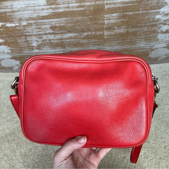 Valentino Signature Mia Crossbody Purse Poppy Red Preppy Classy Summer Tassel - Picture 7 of 15